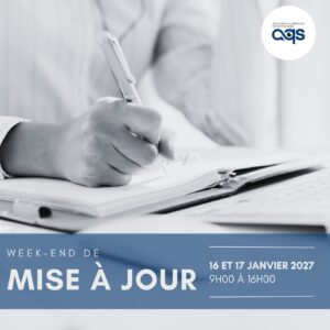 Week-end de mise à jour - 16-17 janvier 2027